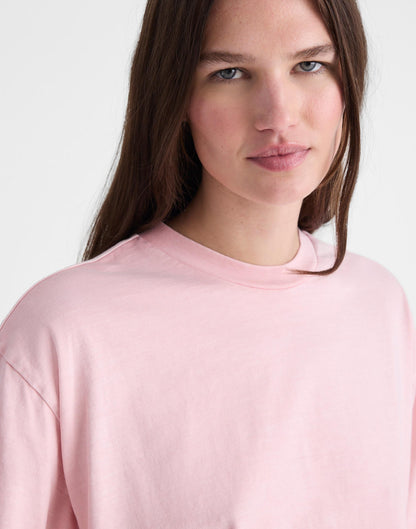 Madewell Madewell x Shopbop Boxy Crop Tee in Allday Jersey Dreamy Pink