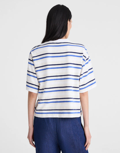 Madewell The Easy Crewneck Short-Sleeve Tee Variegated Slub Stripe