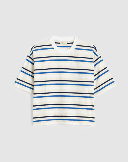 Madewell The Easy Crewneck Short-Sleeve Tee Variegated Slub Stripe