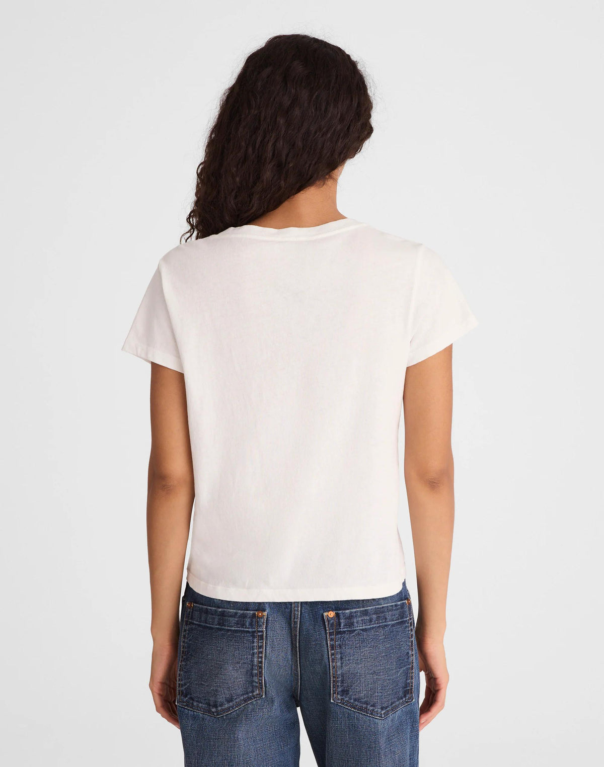 Madewell The Relaxed V-Neck Tee in Vintage Jersey White