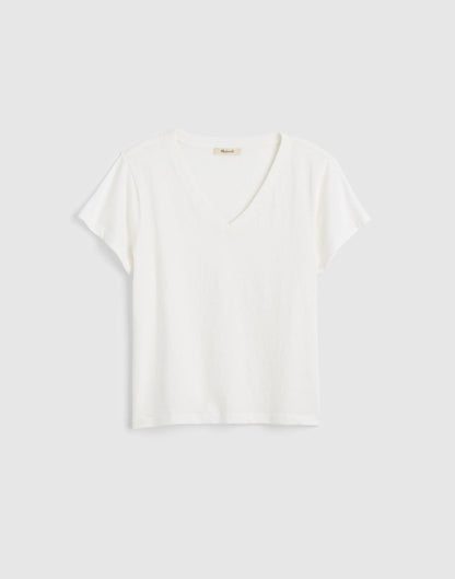 Madewell The Relaxed V-Neck Tee in Vintage Jersey White