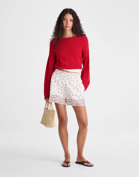 Madewell Pull-On Shorts Vintage Ivory