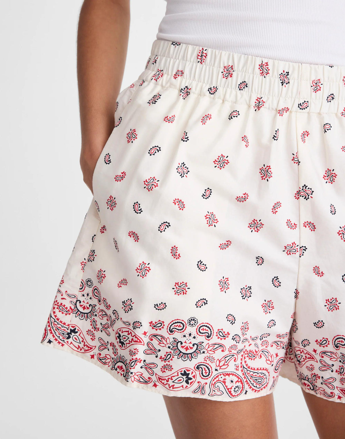 Madewell Pull-On Shorts Vintage Ivory