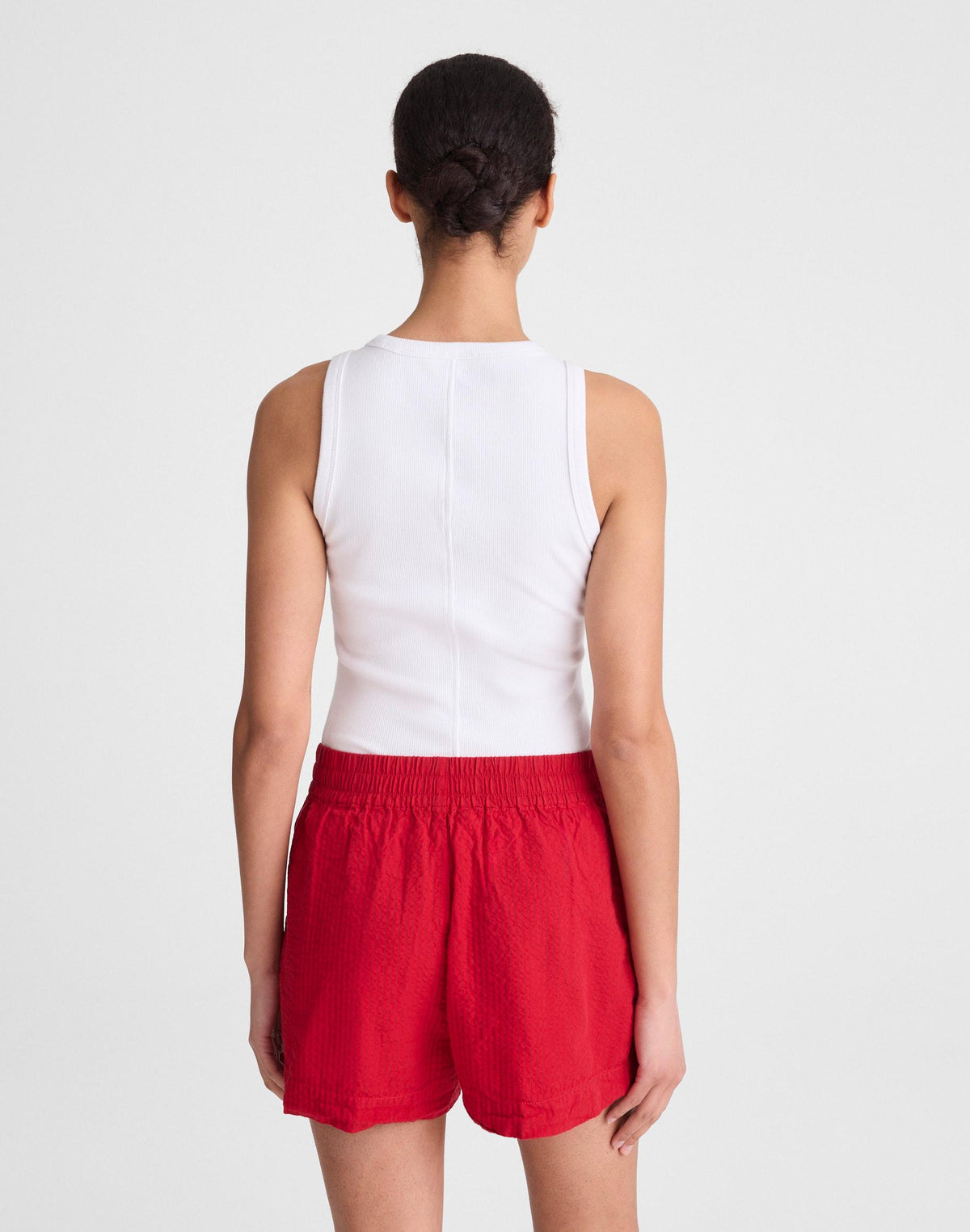 Madewell Pull-On Shorts Red Currant