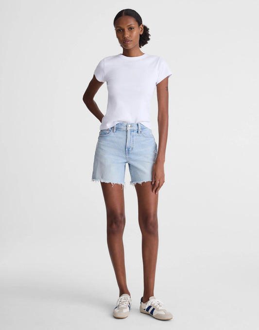 Madewell The Perfect Vintage Mid-Length Jean Short Foster Wash