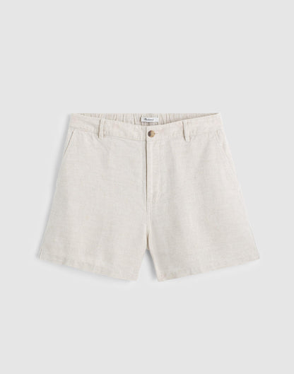 Madewell The Zoe Short in 100% Linen Oat