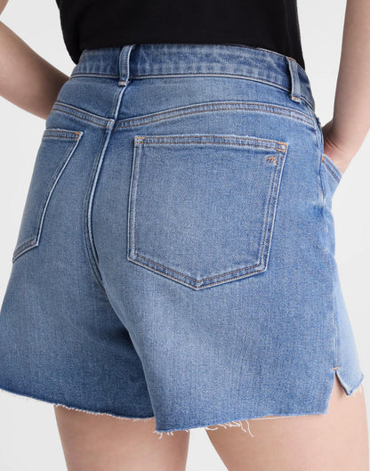 Madewell The Curvy Perfect Vintage Mid-Length Jean Short Midvale Wash