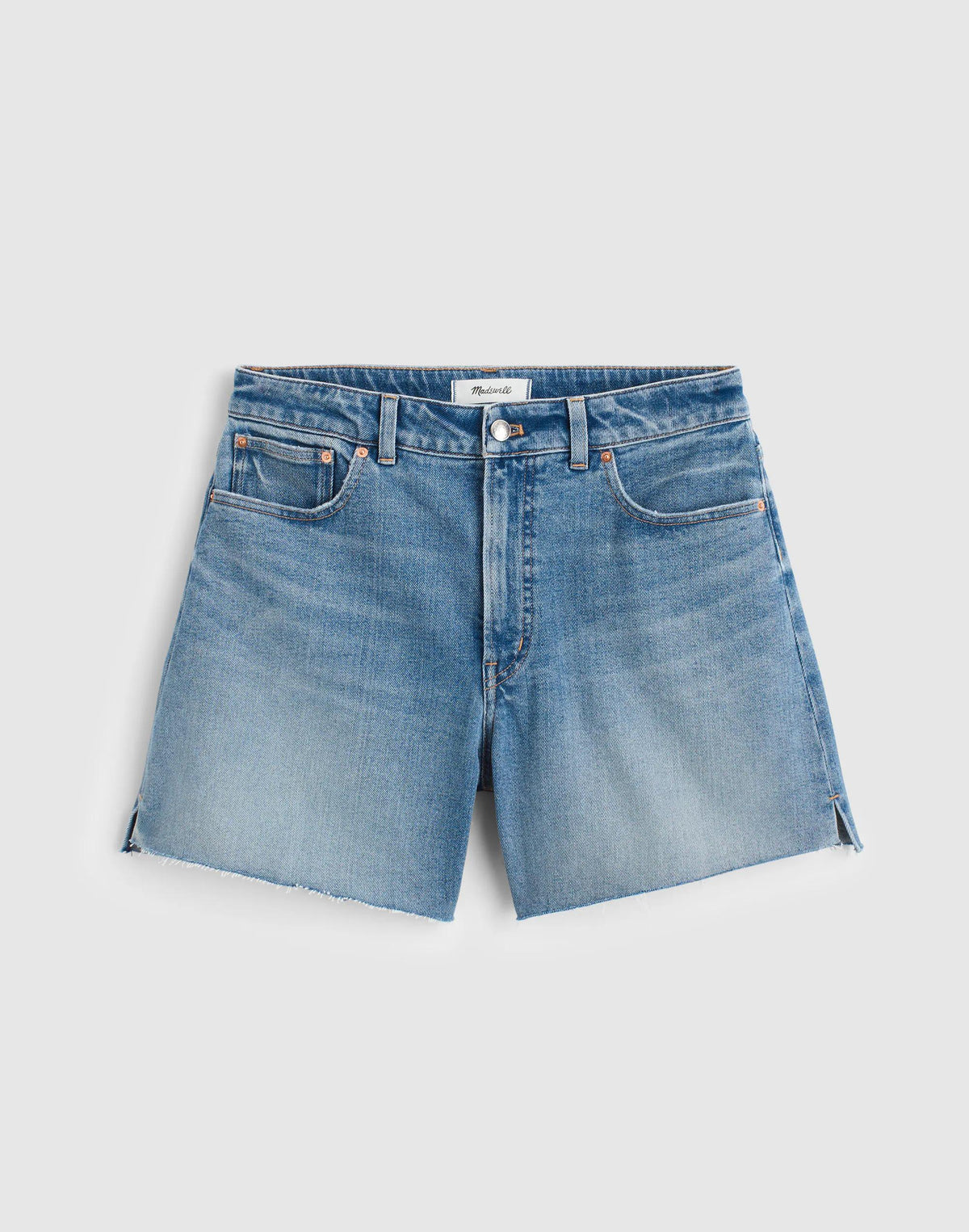 Madewell The Curvy Perfect Vintage Mid-Length Jean Short Midvale Wash