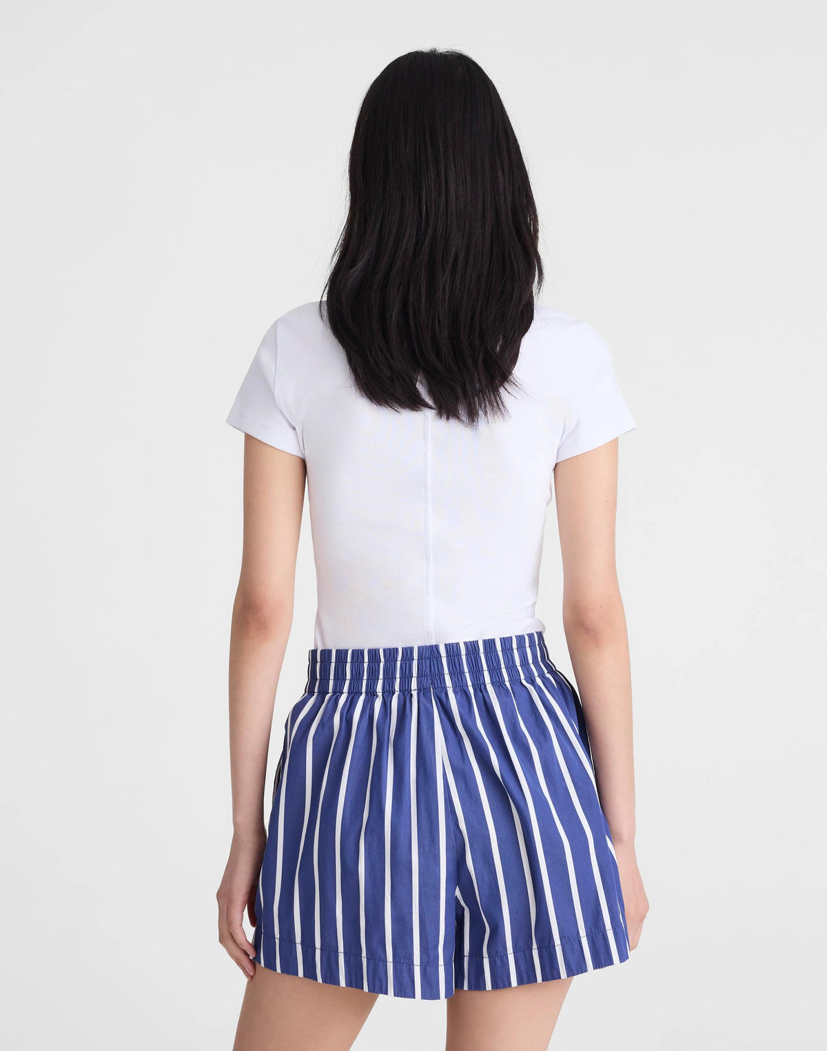 Madewell Pull-On Shorts Cool Navy