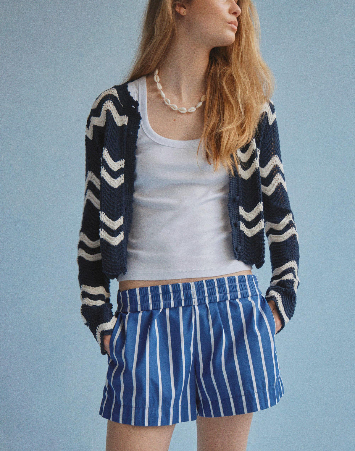 Madewell Pull-On Shorts Cool Navy