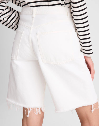 Madewell The Essex Long Baggy Short Tile White
