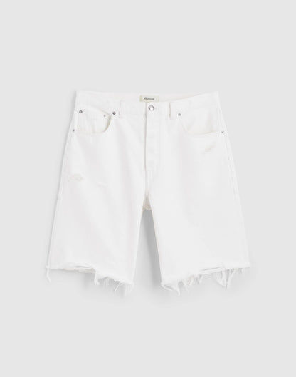 Madewell The Essex Long Baggy Short Tile White