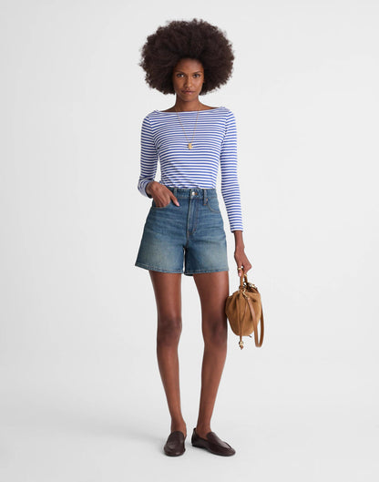 Madewell The Perfect Vintage Mid-Length Jean Short Irmo Wash