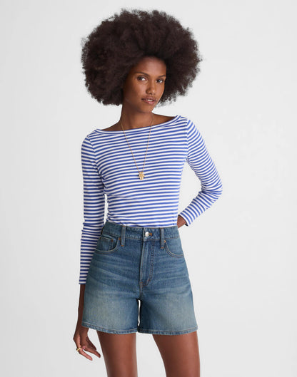 Madewell The Perfect Vintage Mid-Length Jean Short Irmo Wash