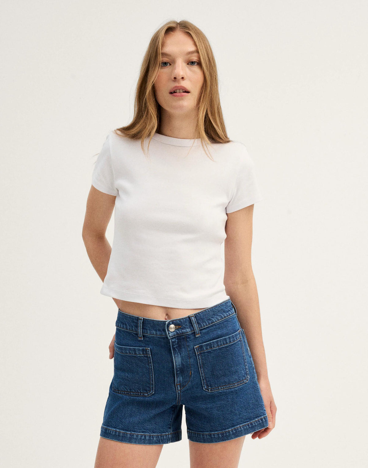Madewell The Emmy Denim Short Marina Blue