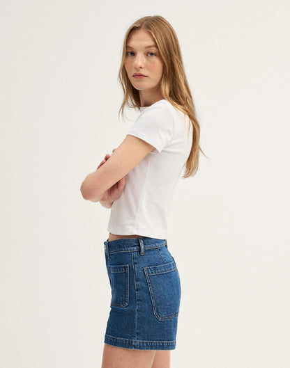 Madewell The Emmy Denim Short Marina Blue