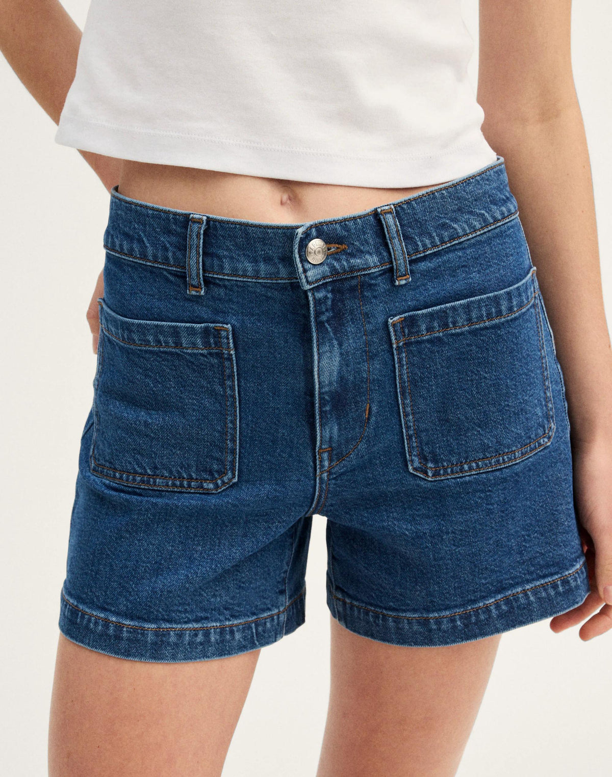 Madewell The Emmy Denim Short Marina Blue