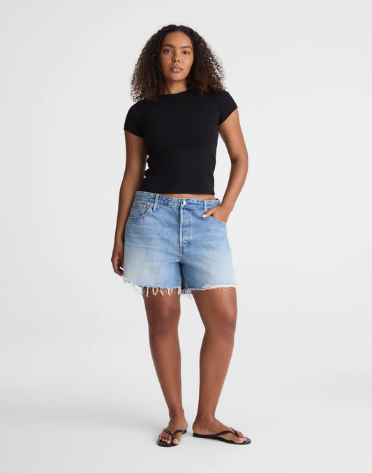 Madewell The Curvy Essex Short Faded Horizon Wash