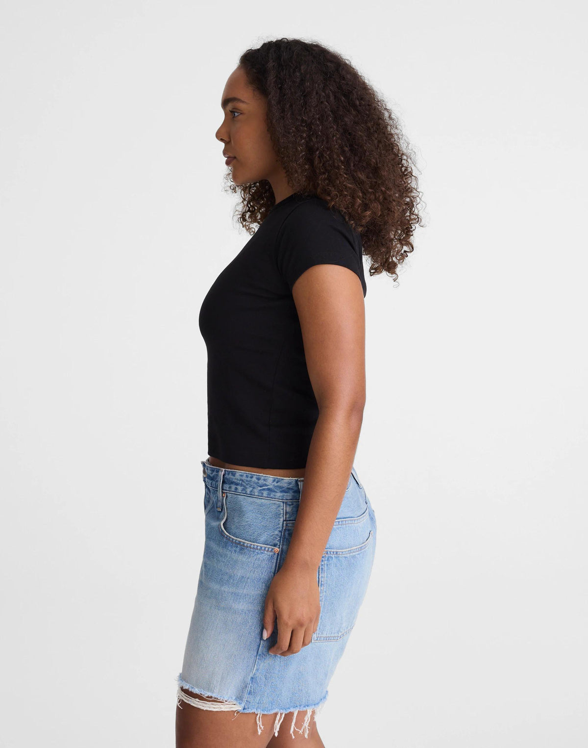 Madewell The Curvy Essex Short Faded Horizon Wash