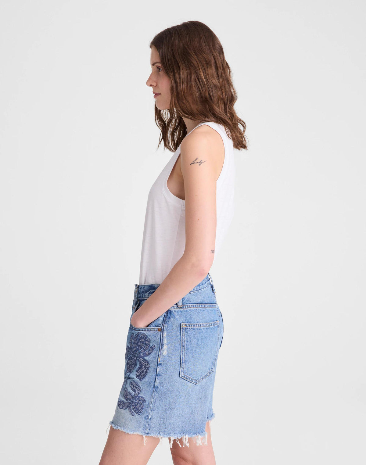 Madewell The Essex Short Worn Mid Indigo