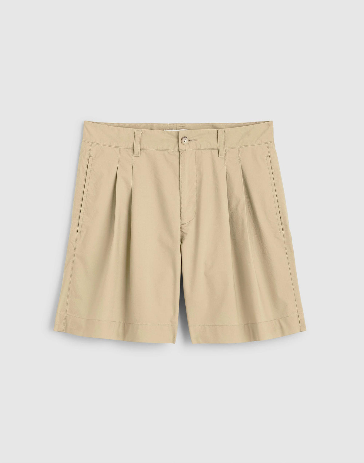 Madewell The Everyday Trouser Short in Poplin Fennel Seed