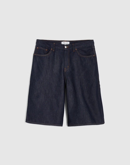 Madewell The V-Waist Bermuda Short in Airy Denim Rinse Wash