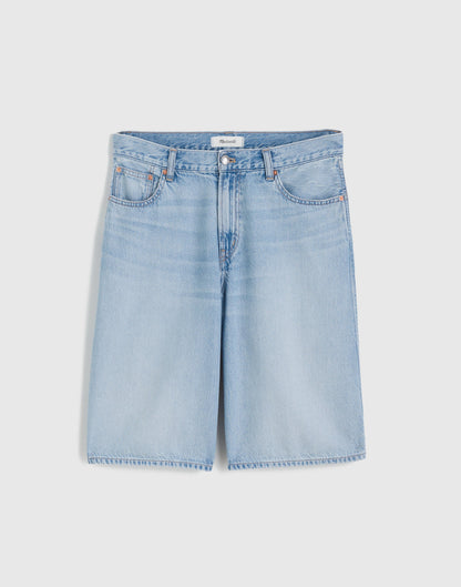 Madewell The V-Waist Bermuda Short in Airy Denim Foster Wash