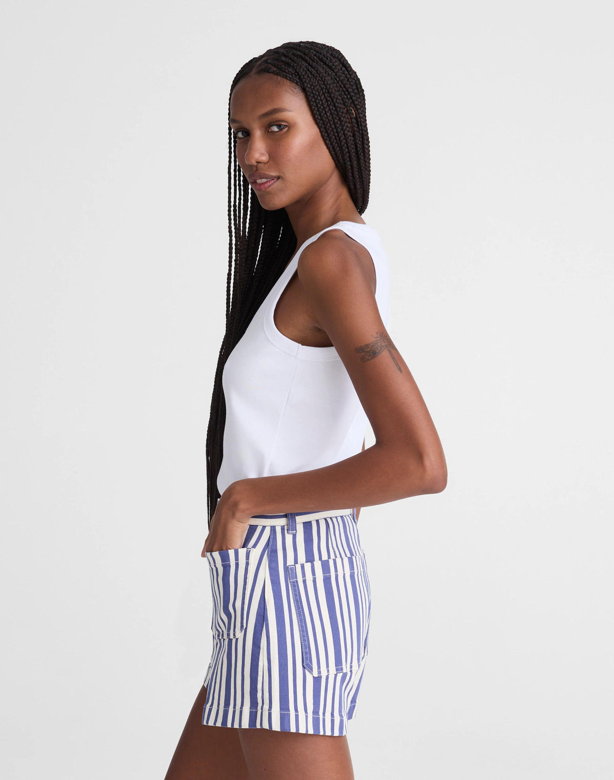 Madewell The Emmy Short Waterfall Stripe