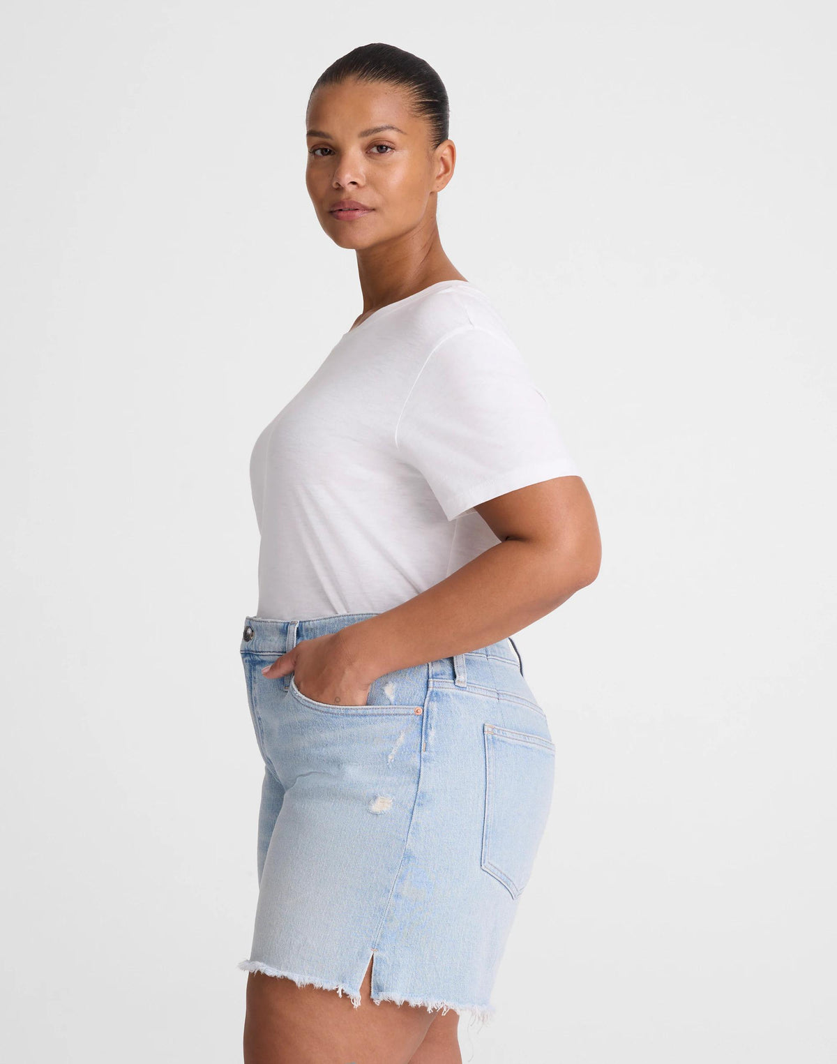Madewell The Plus Perfect Vintage Mid-Length Short Foster Wash