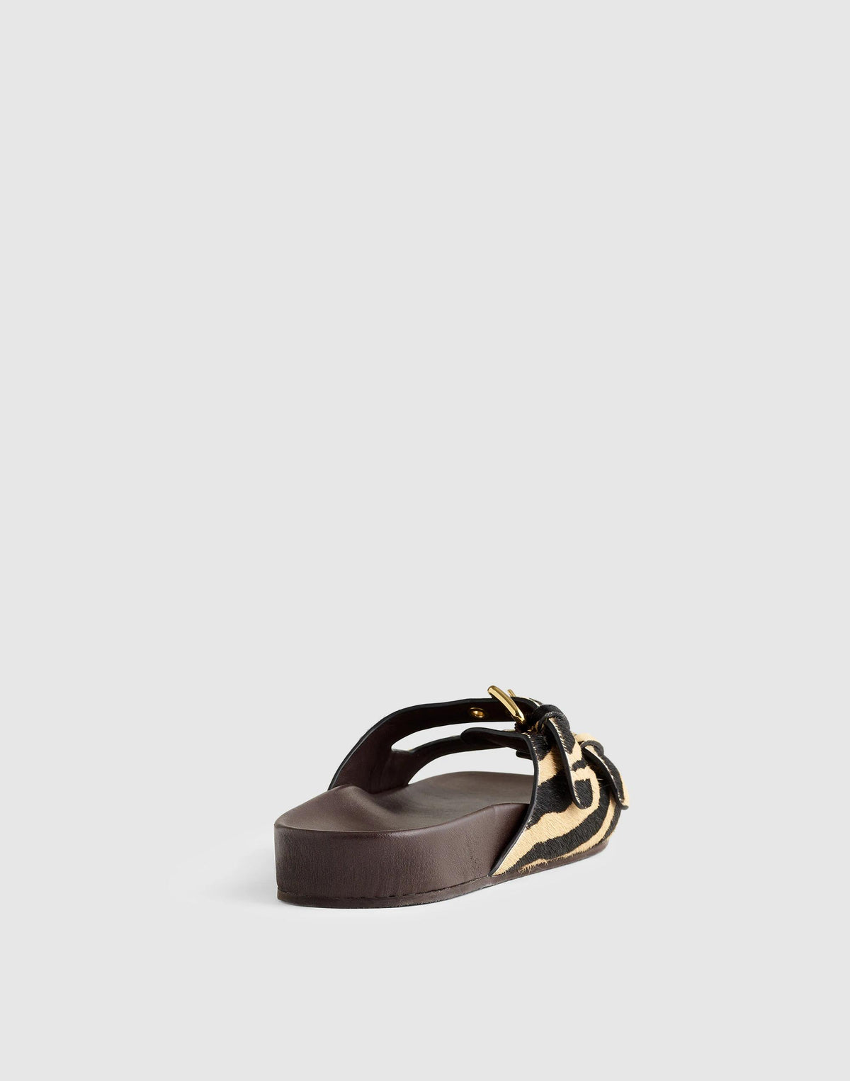 Madewell The Cambrea Double-Strap Sandal Espresso Bean Multi