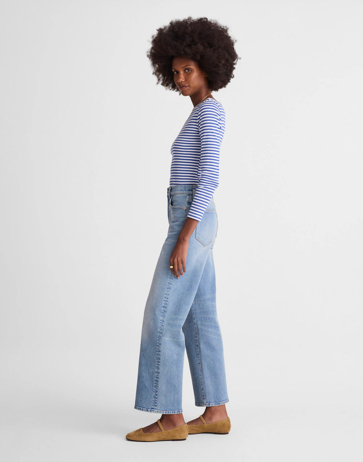 Madewell The Petite Perfect Vintage Wide-Leg Crop Jean Raebrook Wash