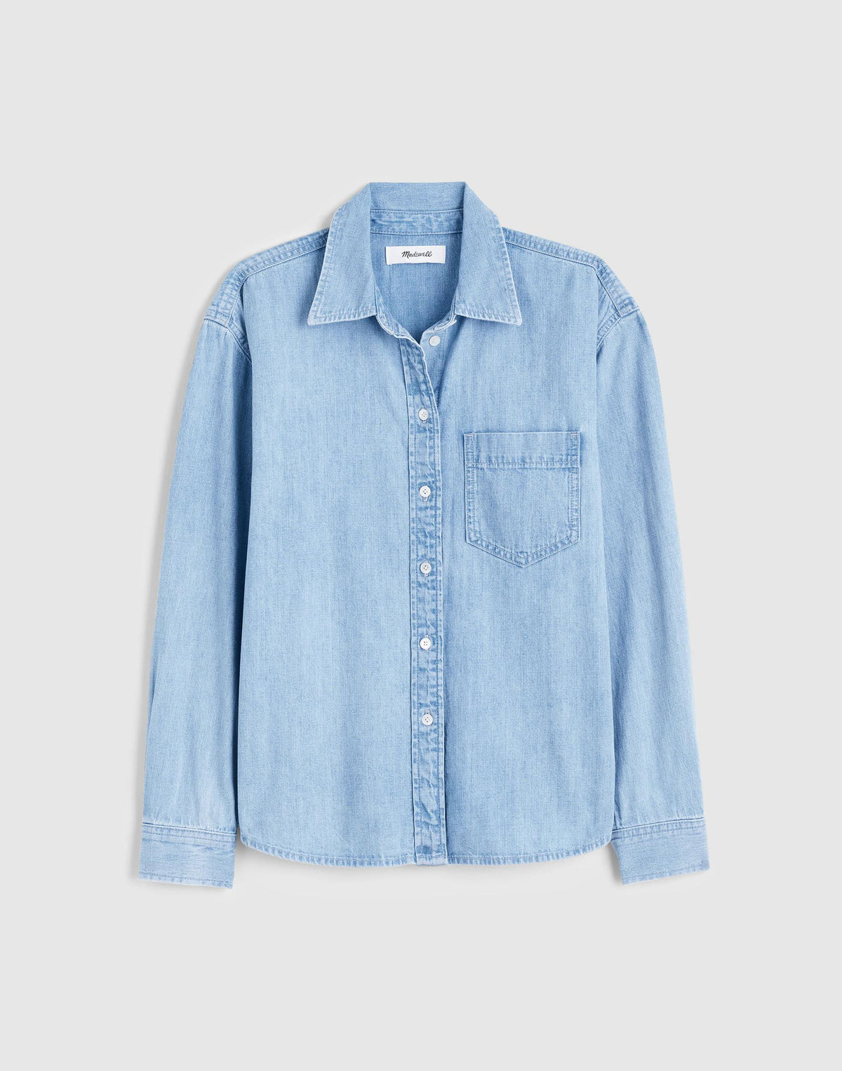 Madewell The Denim Easy Shirt in Laguna Wash Maui Wash
