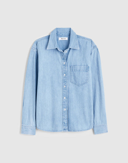 Madewell The Denim Easy Shirt in Laguna Wash Maui Wash