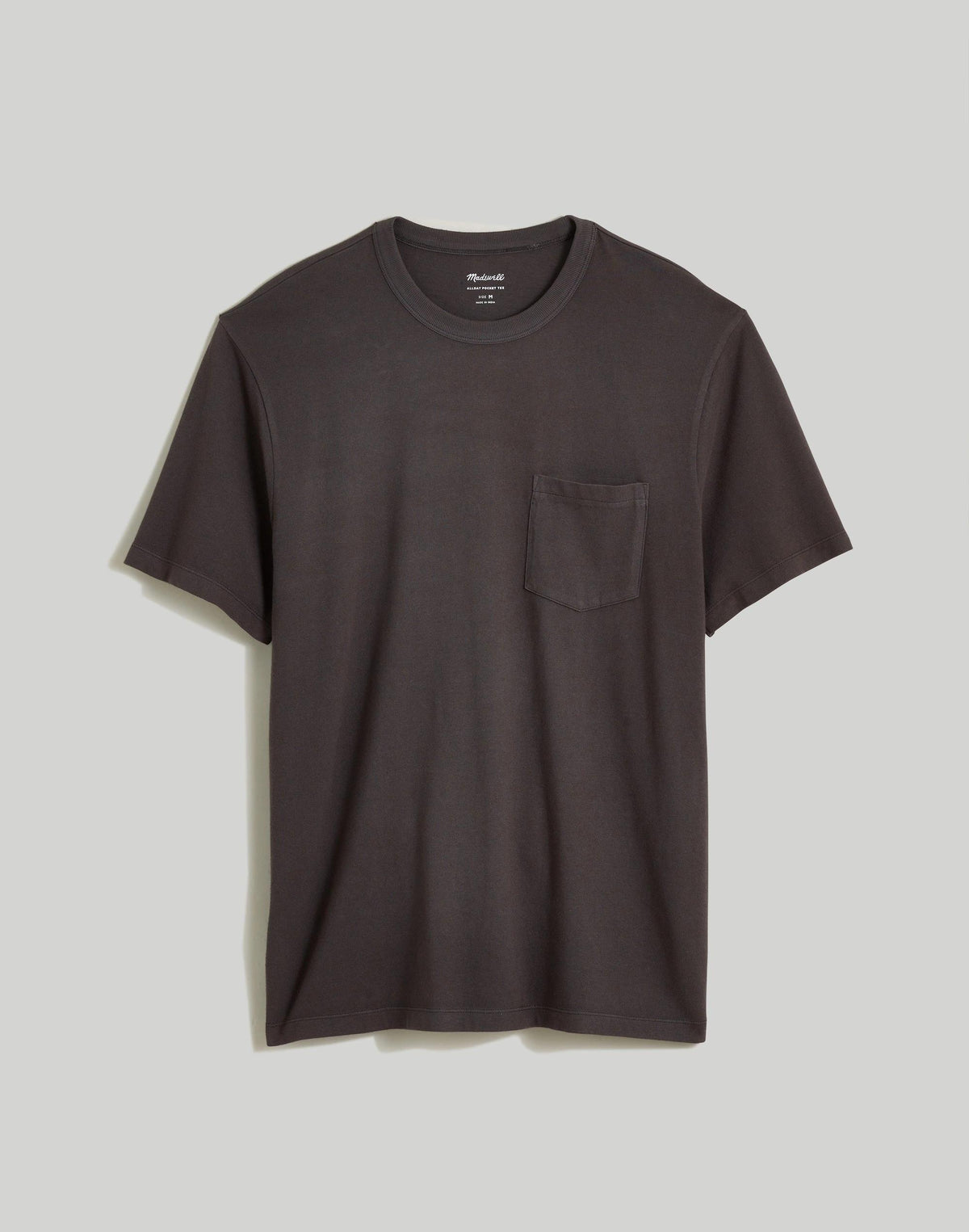 Madewell Allday Pocket Tee Black Coal