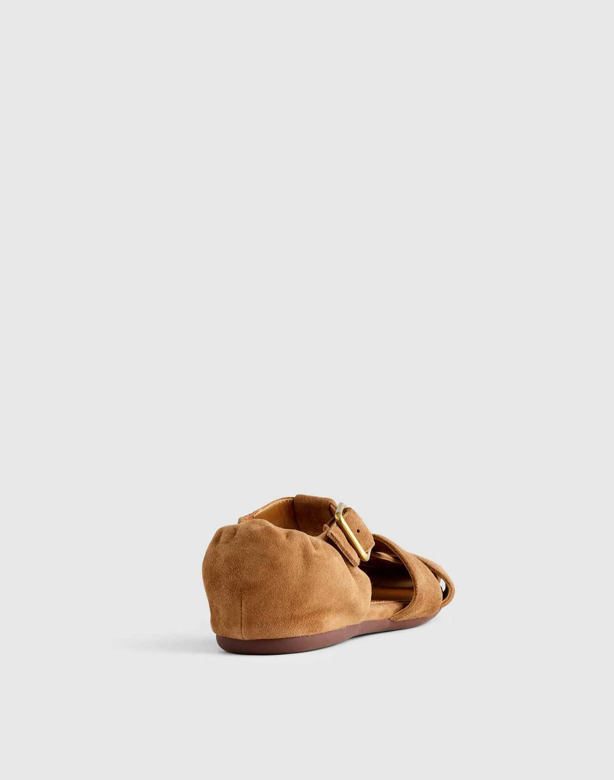 Madewell The Greta Fisherman Sandal Aged Cognac