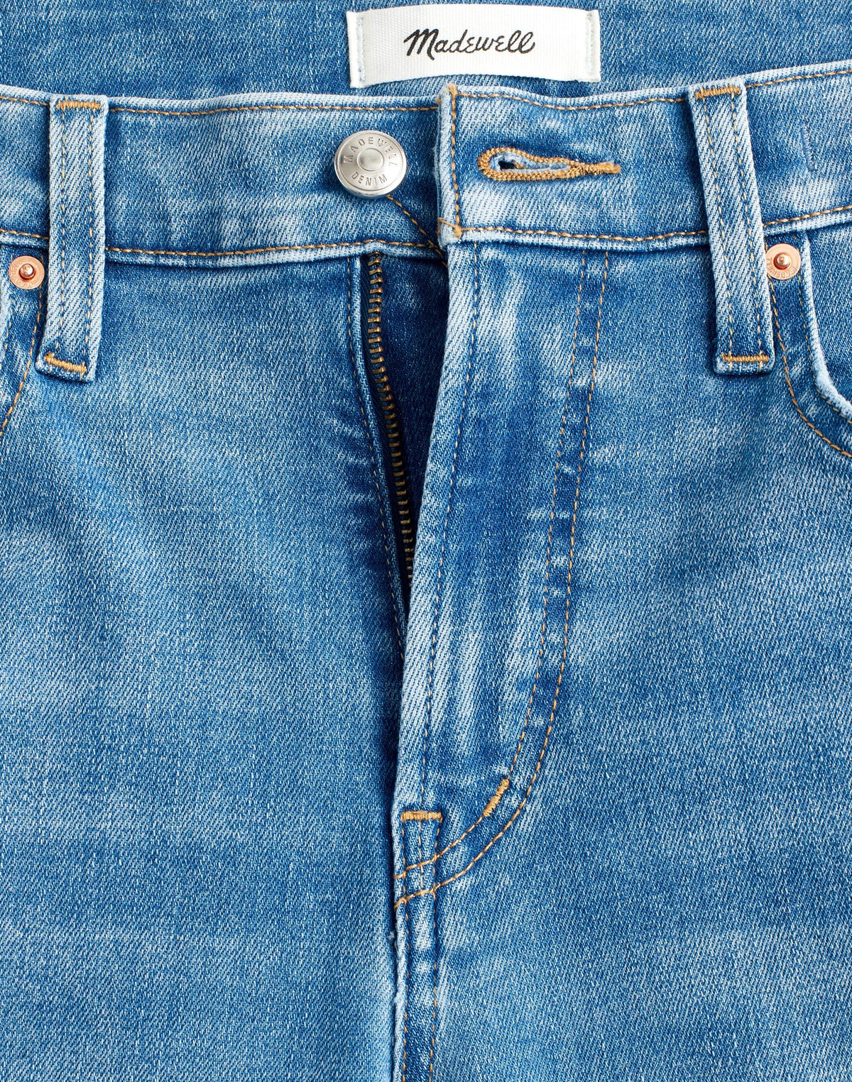 Madewell The Flare Crop Jean in Super Stretch Denim Midvale Wash