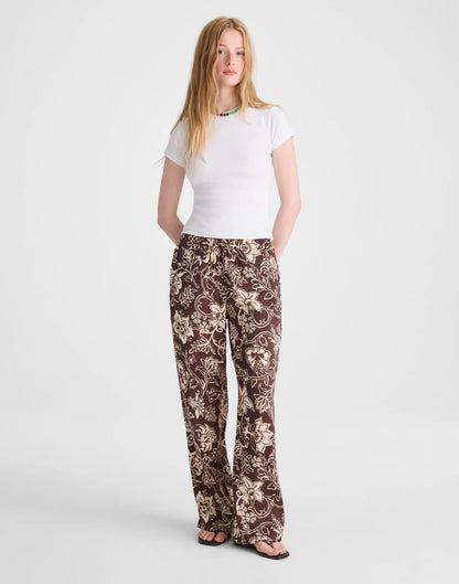 Madewell Pull-On Pants Dark Brown