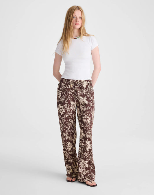Madewell Pull-On Pants Dark Brown