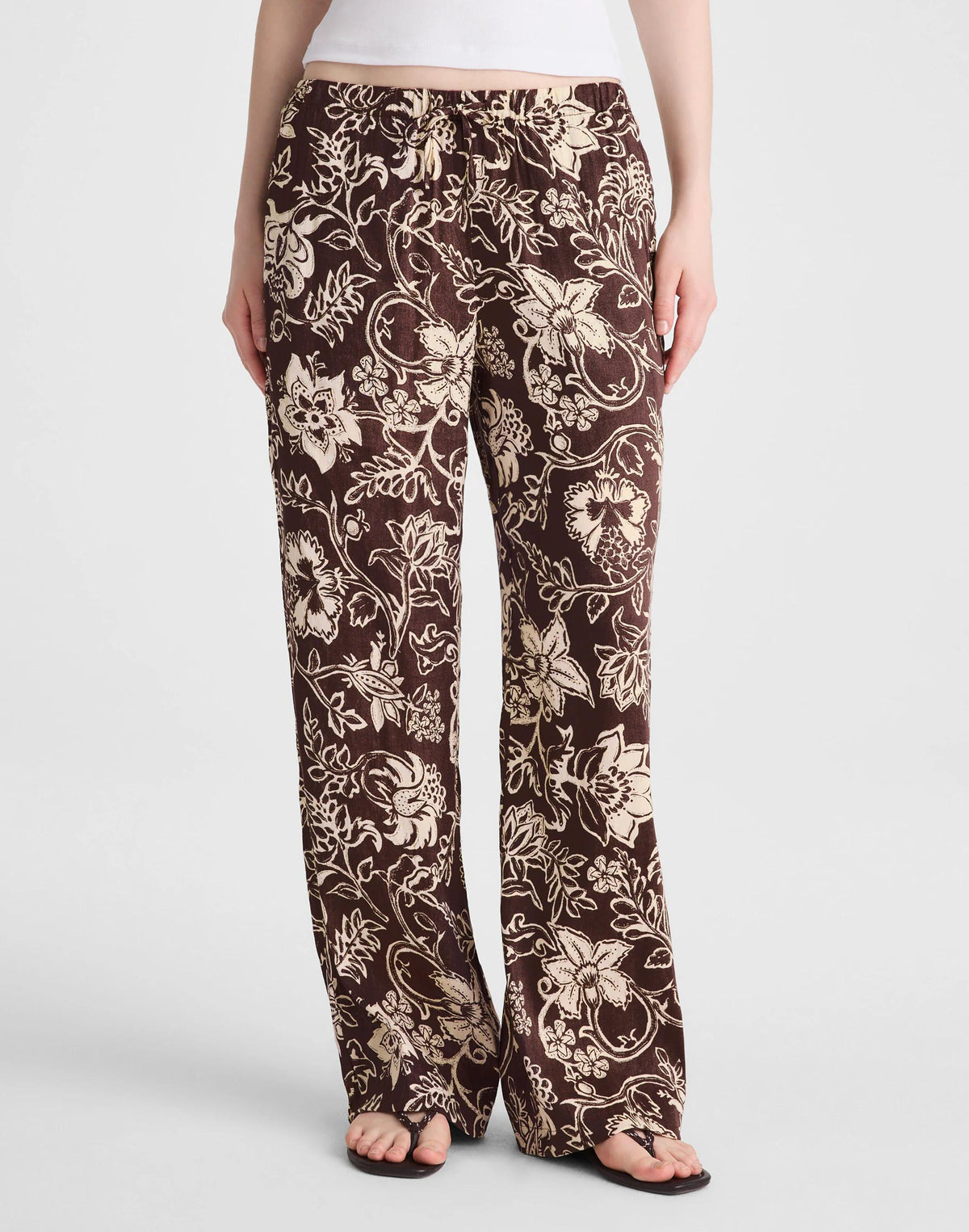Madewell Pull-On Pants Dark Brown