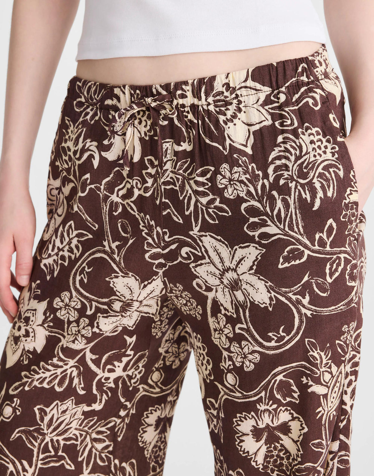 Madewell Pull-On Pants Dark Brown