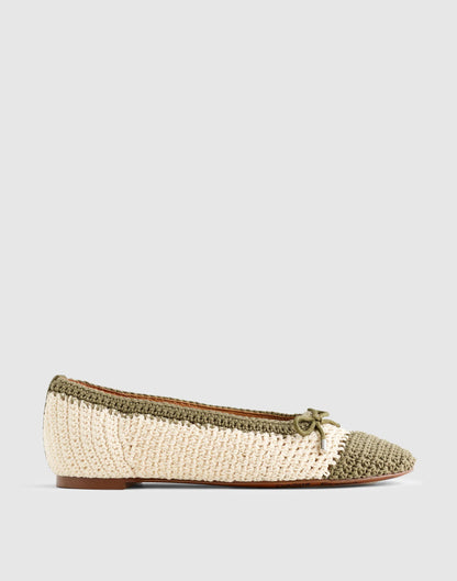 Madewell The Hester Flat Safari Khaki Multi