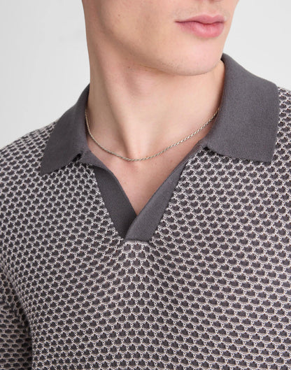 Madewell Johnny-Collar Sweater Polo Stormy Spruce