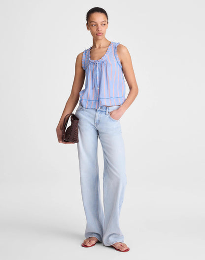 Madewell The Leah Top Calm Blue