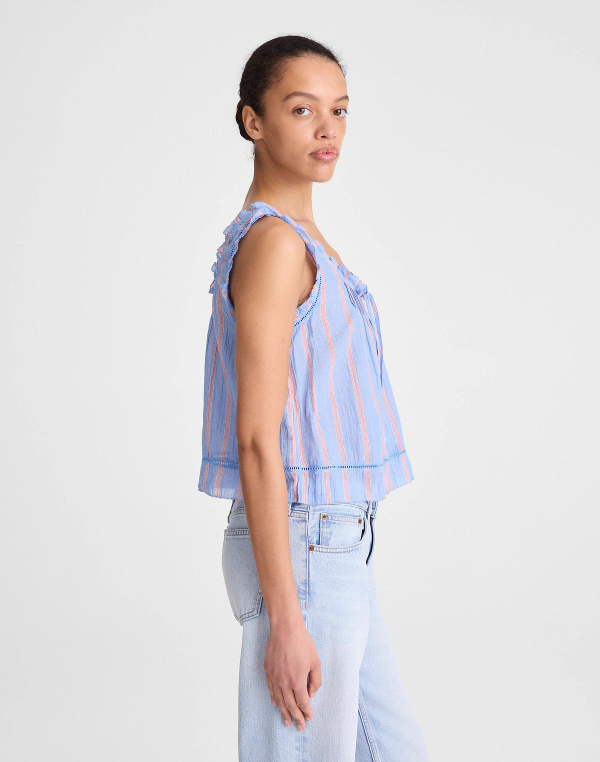 Madewell The Leah Top Calm Blue