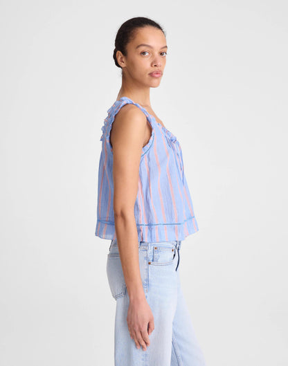 Madewell The Leah Top Calm Blue