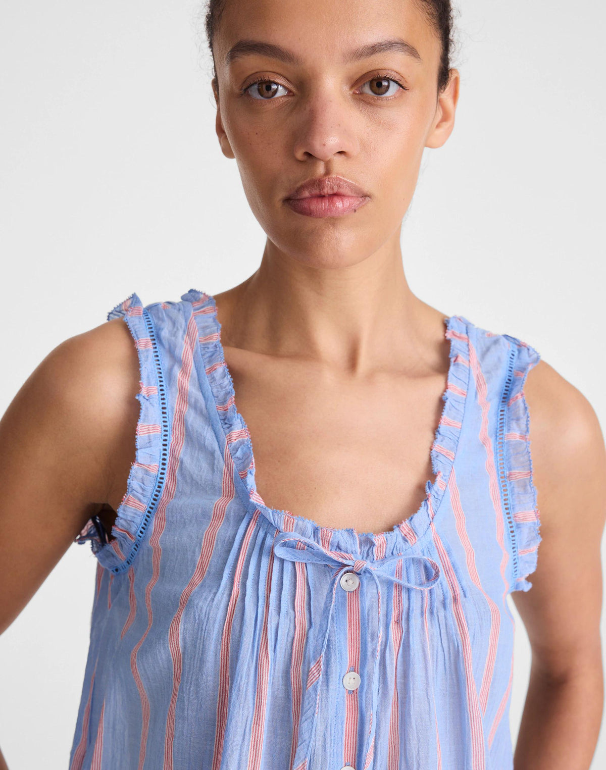 Madewell The Leah Top Calm Blue
