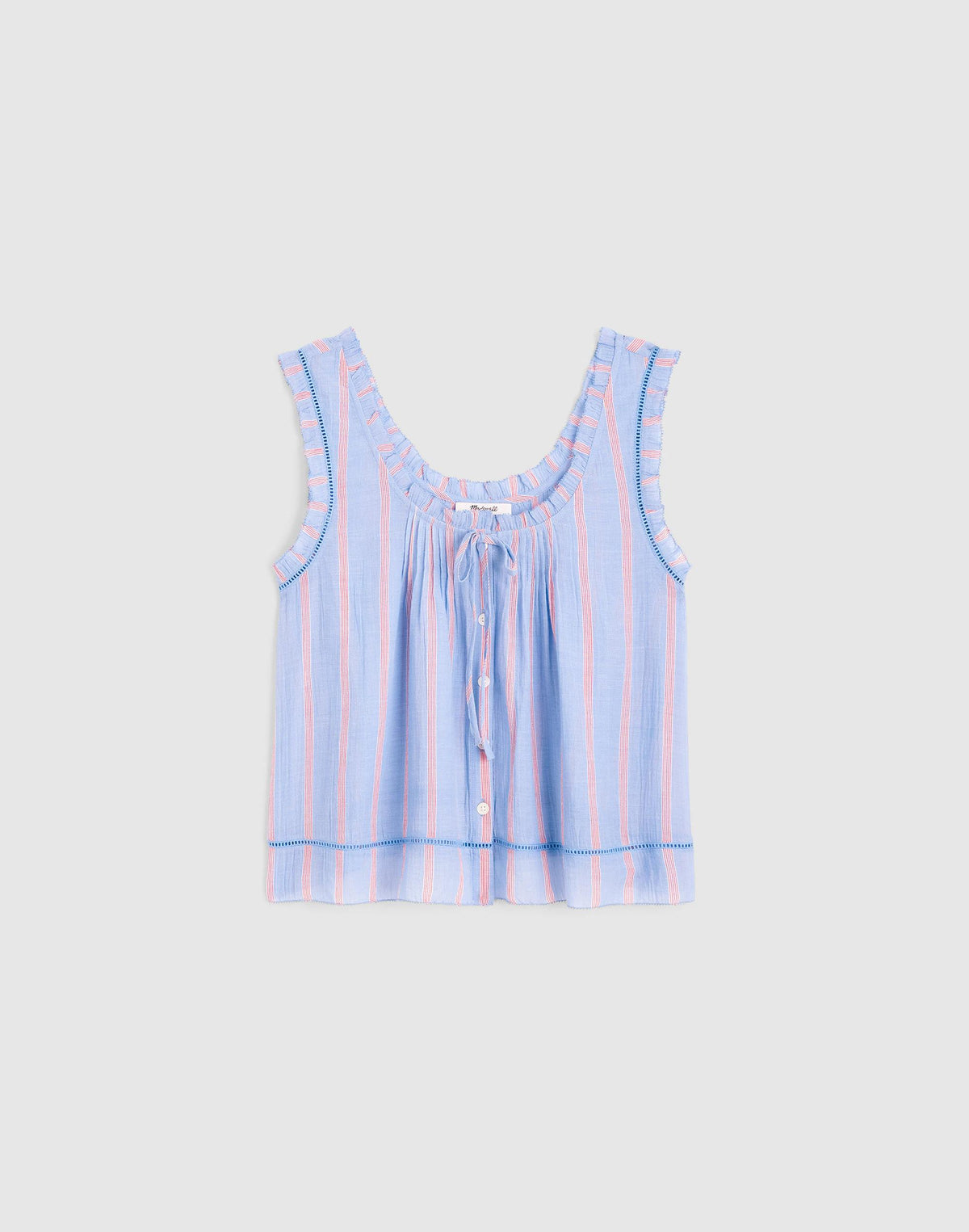 Madewell The Leah Top Calm Blue