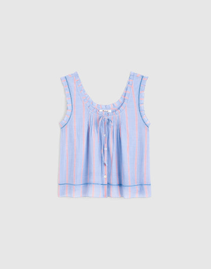 Madewell The Leah Top Calm Blue