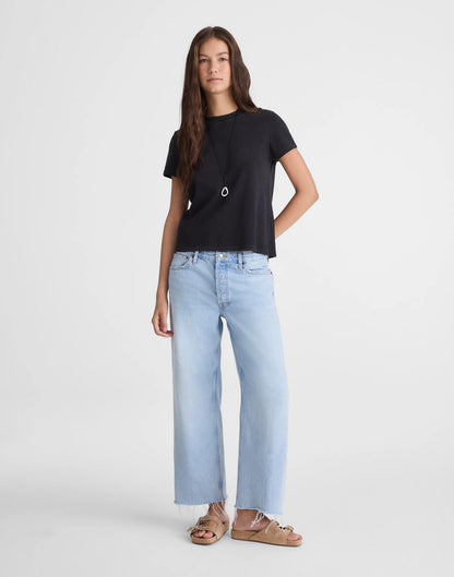 Madewell Low-Slung Baggy Crop Jean Foster Wash
