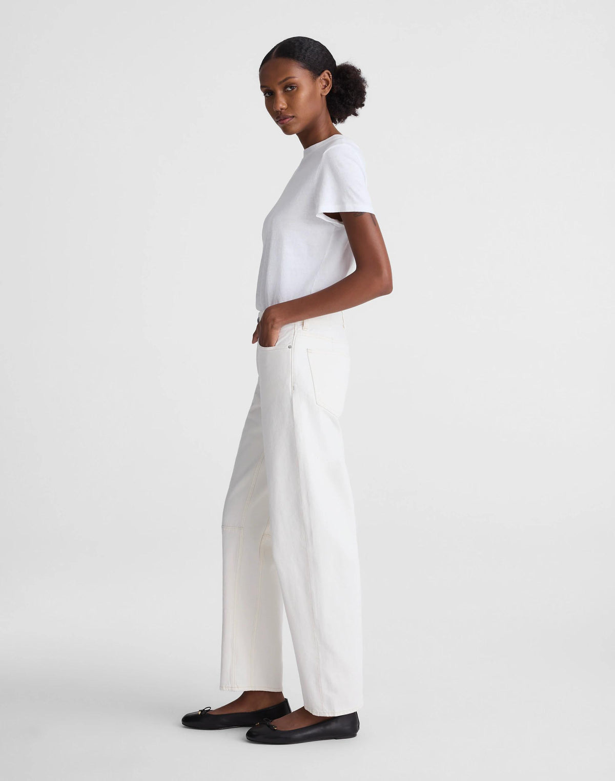 Madewell The Darted Barrel-Leg Jean Vintage Canvas